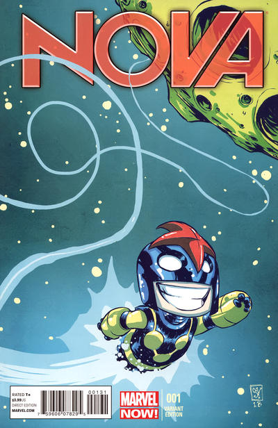 Cover for Nova (Marvel, 2013 series) #1 [Marvel Baby Variant by Skottie Young]