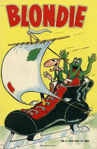 Cover for Blondie (Åhlén & Åkerlunds, 1956 series) #2/1958
