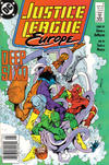 Cover for Justice League Europe (DC, 1989 series) #2 [Newsstand]