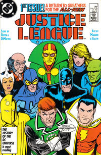 Cover for Justice League (DC, 1987 series) #1 [Direct]