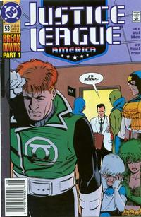 Cover Thumbnail for Justice League America (DC, 1989 series) #53 [Newsstand]