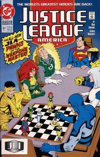 Cover Thumbnail for Justice League America (DC, 1989 series) #61 [Direct]