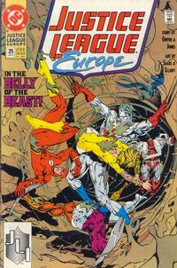 Cover Thumbnail for Justice League Europe (DC, 1989 series) #25 [Direct]