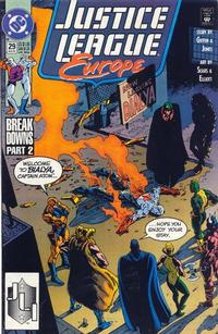 Cover Thumbnail for Justice League Europe (DC, 1989 series) #29 [Direct]