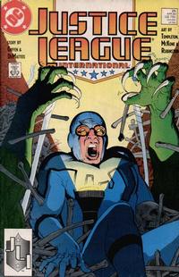 Cover Thumbnail for Justice League International (DC, 1987 series) #25 [Direct]
