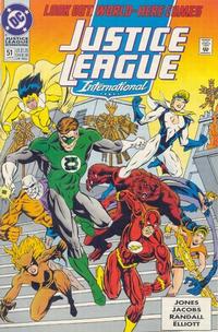 Cover for Justice League International (DC, 1993 series) #51 [Direct]