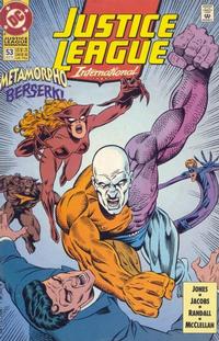 Cover Thumbnail for Justice League International (DC, 1993 series) #53 [Direct]
