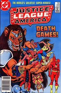 Cover Thumbnail for Justice League of America (DC, 1960 series) #222 [Newsstand]