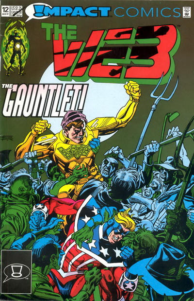 Cover for The Web (DC, 1991 series) #12 [Direct]