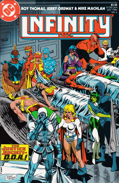 Cover for Infinity, Inc. (DC, 1984 series) #4