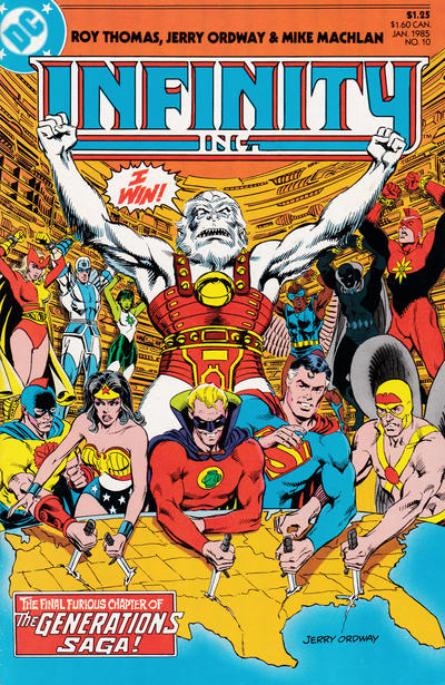 Cover for Infinity, Inc. (DC, 1984 series) #10