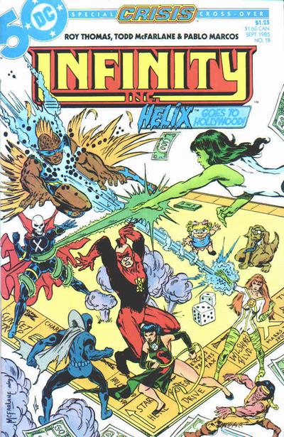 Cover for Infinity, Inc. (DC, 1984 series) #18