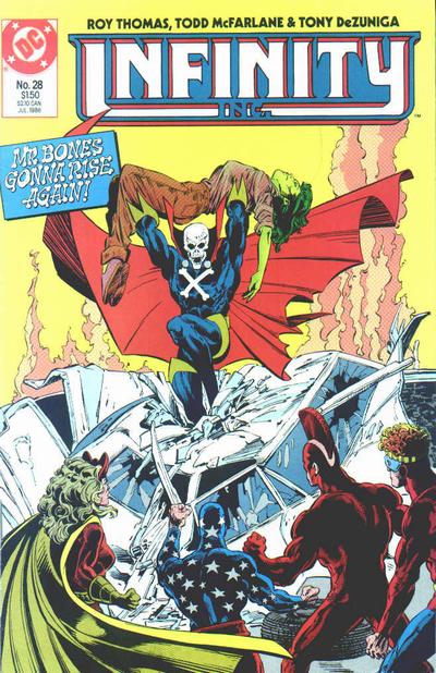Cover for Infinity, Inc. (DC, 1984 series) #28