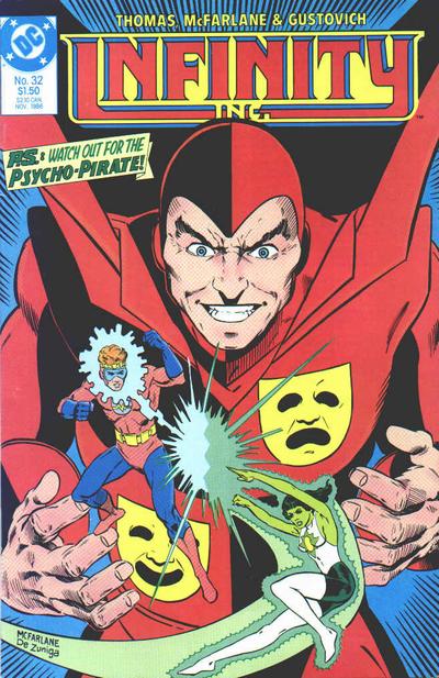 Cover for Infinity, Inc. (DC, 1984 series) #32