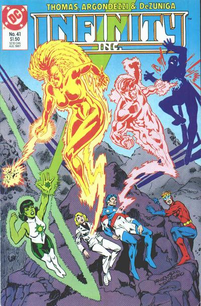 Cover for Infinity, Inc. (DC, 1984 series) #41