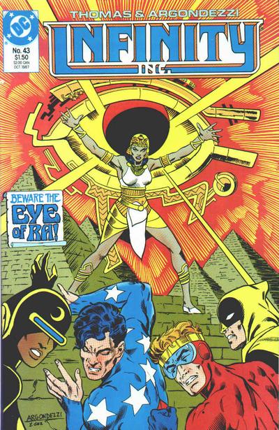 Cover for Infinity, Inc. (DC, 1984 series) #43