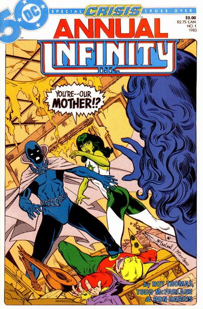 Cover for Infinity Inc. Annual (DC, 1985 series) #1