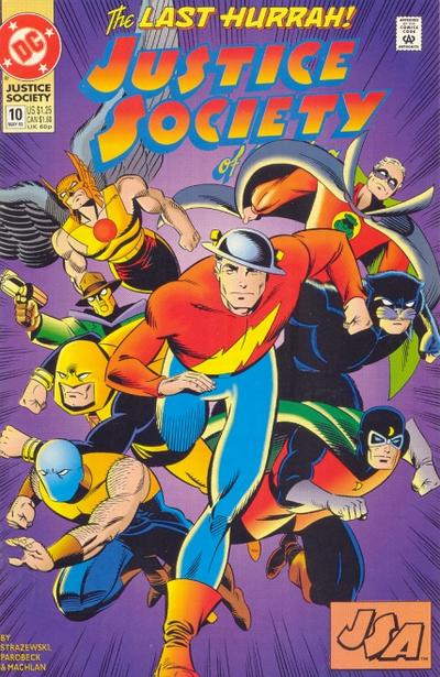 Cover for Justice Society of America (DC, 1992 series) #10 [Direct]