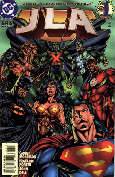 Cover for JLA (DC, 1997 series) #1 [Direct Sales]