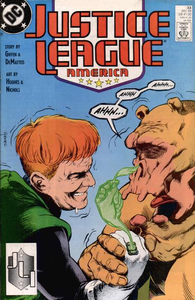 Cover for Justice League America (DC, 1989 series) #33 [Direct]