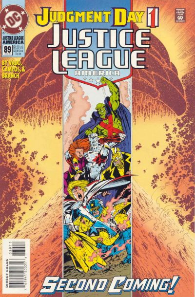 Cover for Justice League America (DC, 1989 series) #89 [Direct Sales]