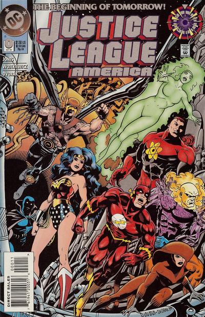 Cover for Justice League America (DC, 1989 series) #0 [Direct Sales]