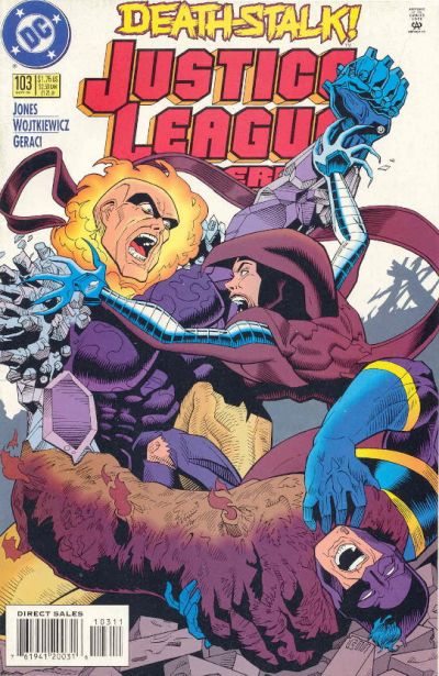 Cover for Justice League America (DC, 1989 series) #103 [Direct Sales]