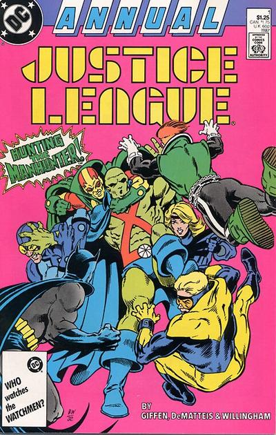 Cover for Justice League Annual (DC, 1987 series) #1 [Direct]