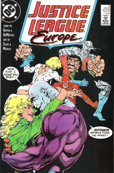 Cover for Justice League Europe (DC, 1989 series) #5 [Direct]