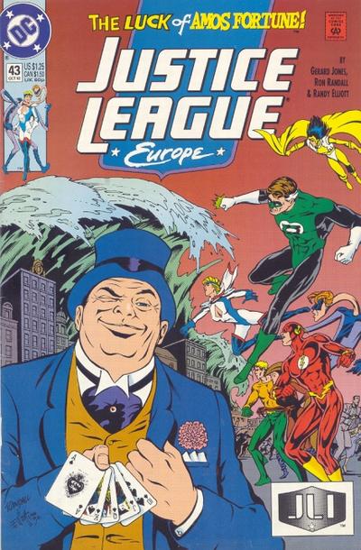 Cover for Justice League Europe (DC, 1989 series) #43 [Direct]