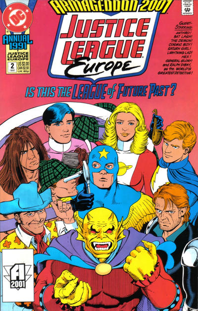 Cover for Justice League Europe Annual (DC, 1990 series) #2 [Direct]