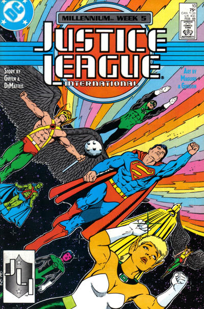 Cover for Justice League International (DC, 1987 series) #10 [Direct]