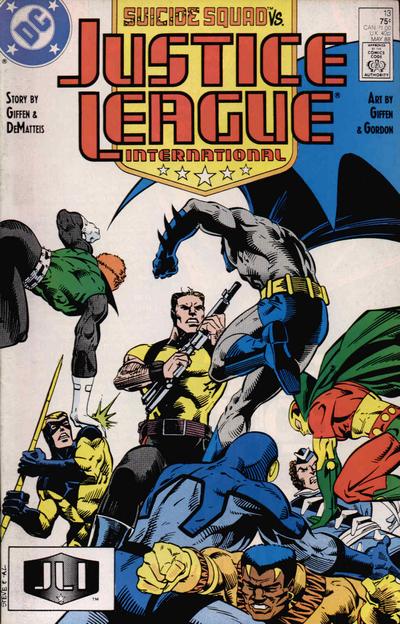 Cover for Justice League International (DC, 1987 series) #13 [Direct]