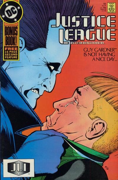 Cover for Justice League International (DC, 1987 series) #18 [Direct]