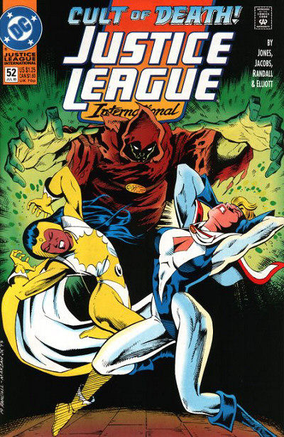 Cover for Justice League International (DC, 1993 series) #52 [Direct]