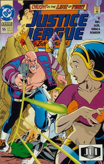 Cover for Justice League International (DC, 1993 series) #55 [Direct]