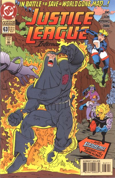 Cover for Justice League International (DC, 1993 series) #63 [Direct Sales]