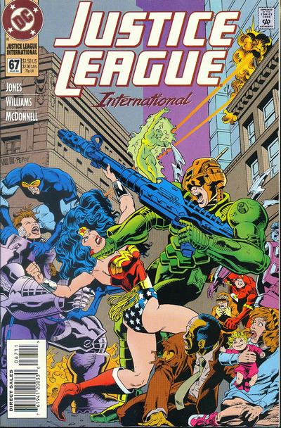 Cover for Justice League International (DC, 1993 series) #67 [Direct Sales]