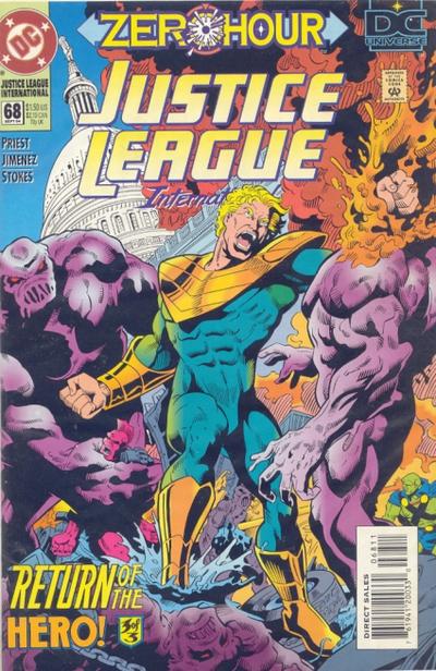 Cover for Justice League International (DC, 1993 series) #68 [Direct Sales]