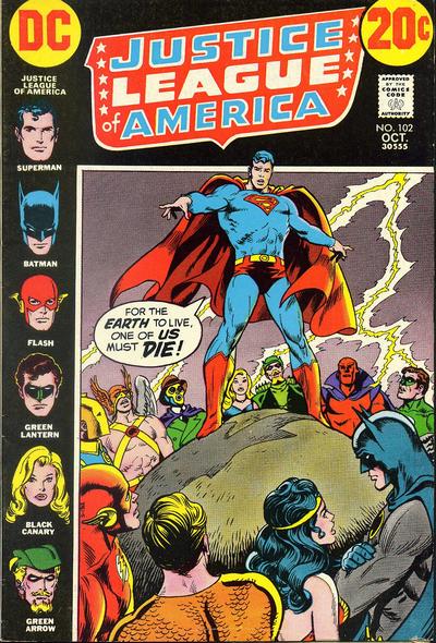 Cover for Justice League of America (DC, 1960 series) #102