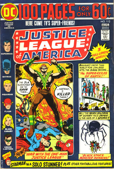 Cover for Justice League of America (DC, 1960 series) #112