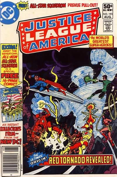 Cover for Justice League of America (DC, 1960 series) #193 [Newsstand]