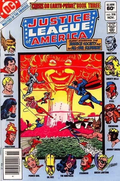 Cover for Justice League of America (DC, 1960 series) #208 [Newsstand]