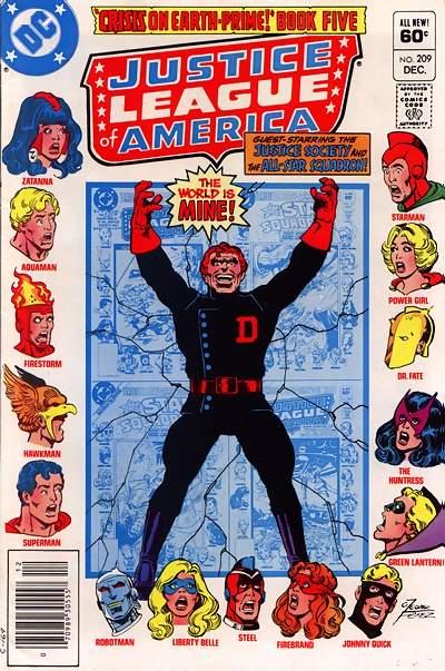 Cover for Justice League of America (DC, 1960 series) #209 [Newsstand]