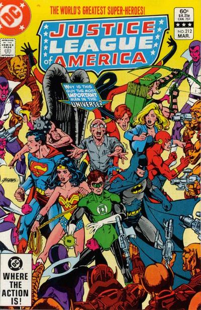 Cover for Justice League of America (DC, 1960 series) #212 [Direct]