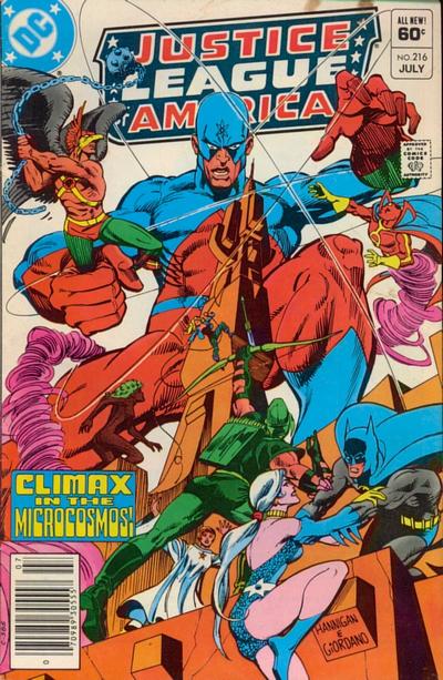 Cover for Justice League of America (DC, 1960 series) #216 [Newsstand]