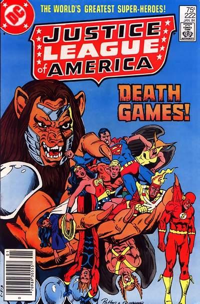 Cover for Justice League of America (DC, 1960 series) #222 [Newsstand]