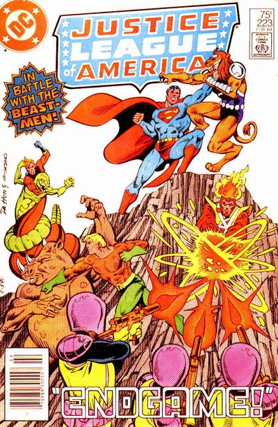 Cover for Justice League of America (DC, 1960 series) #223 [Newsstand]