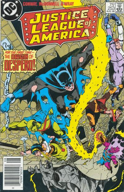 Cover for Justice League of America (DC, 1960 series) #253 [Newsstand]