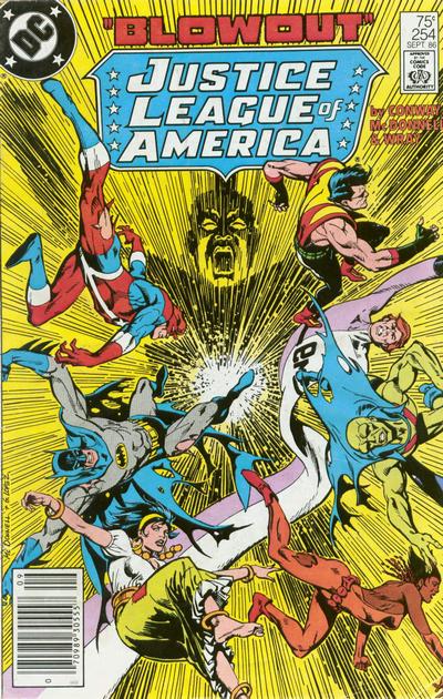Cover for Justice League of America (DC, 1960 series) #254 [Newsstand]